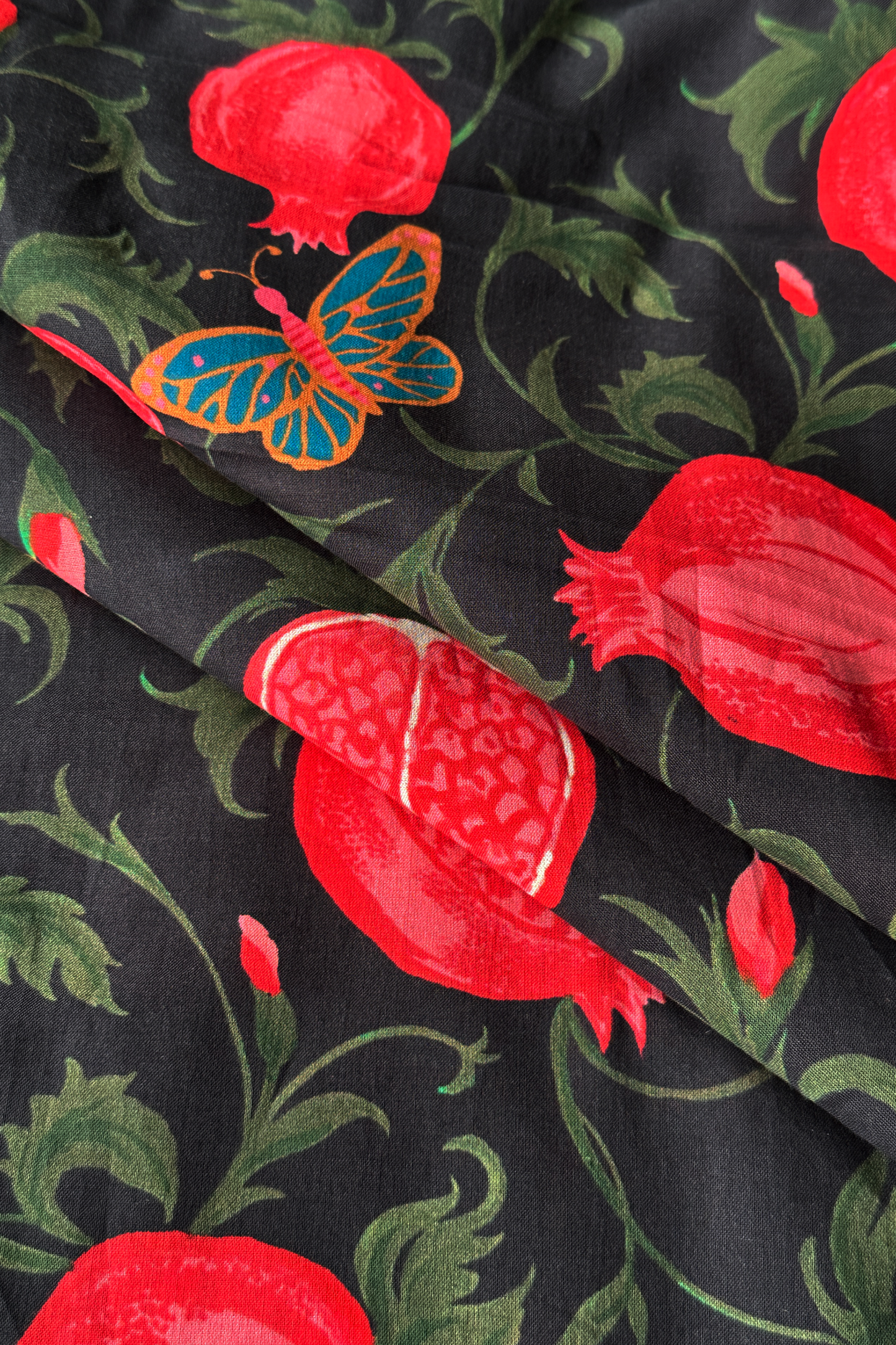 Pomegranate Paradise in Cotton Cambric