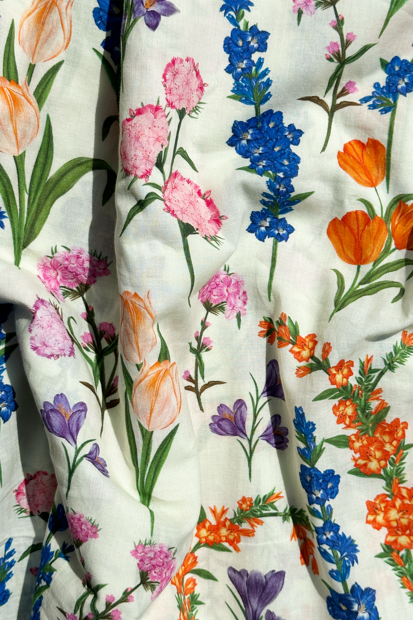 Assorted Florals Colourful in cotton mull (2m) -1140 for the entire piece