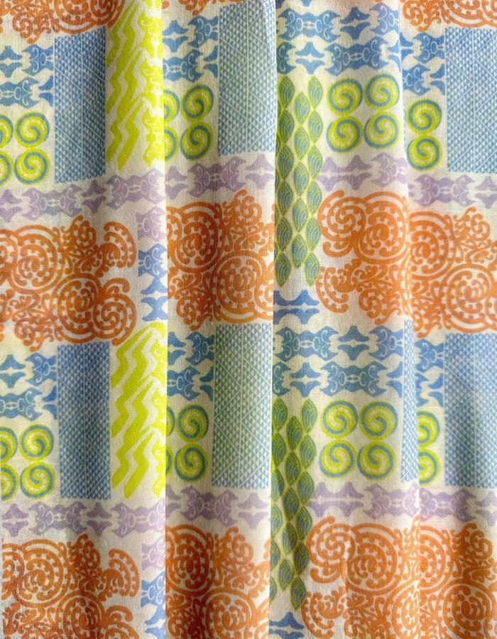 Heritage Bloom in Cotton Mull
