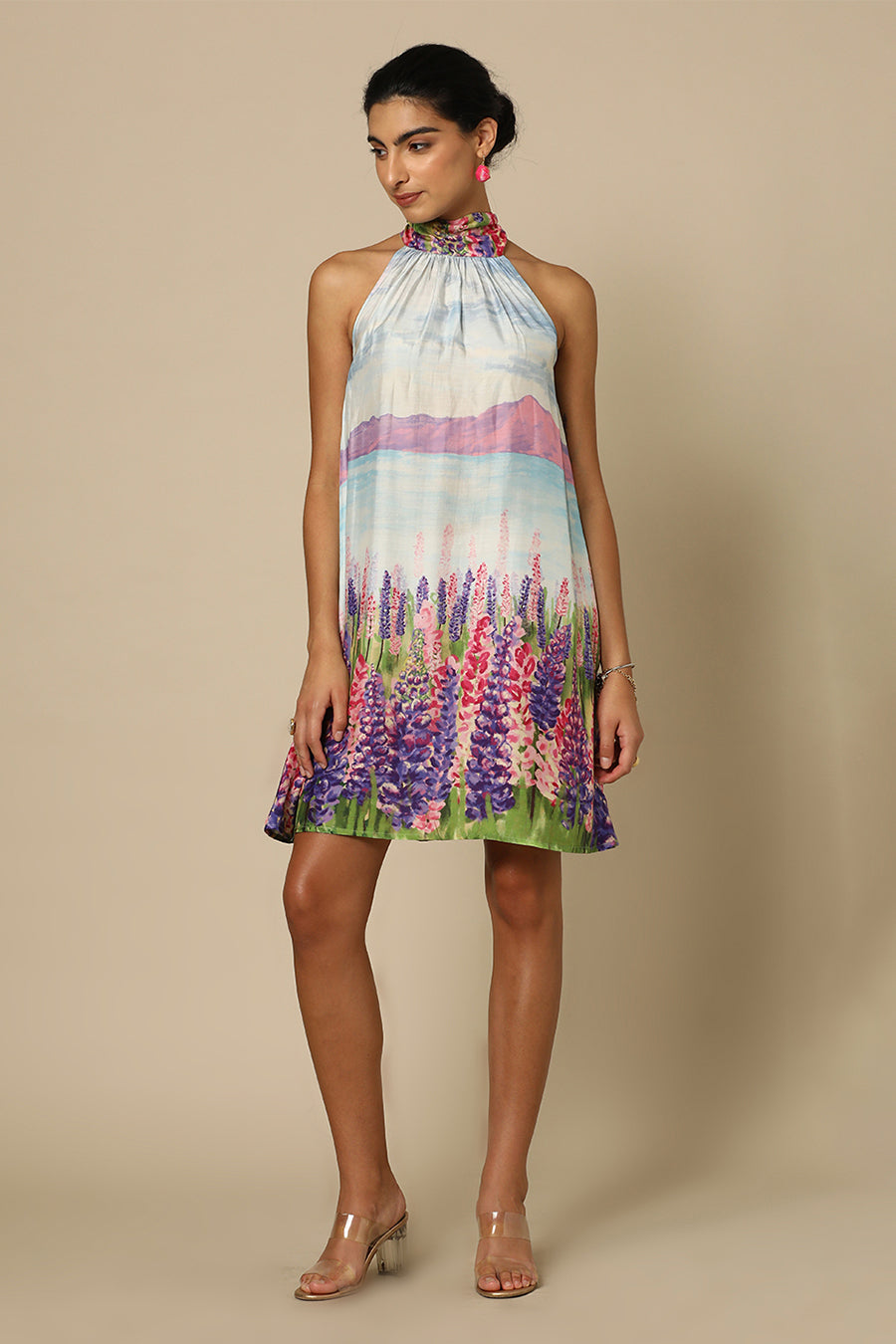Lake Tekapo Back Bow Dress