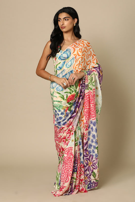 Koru Mix Floral Saree