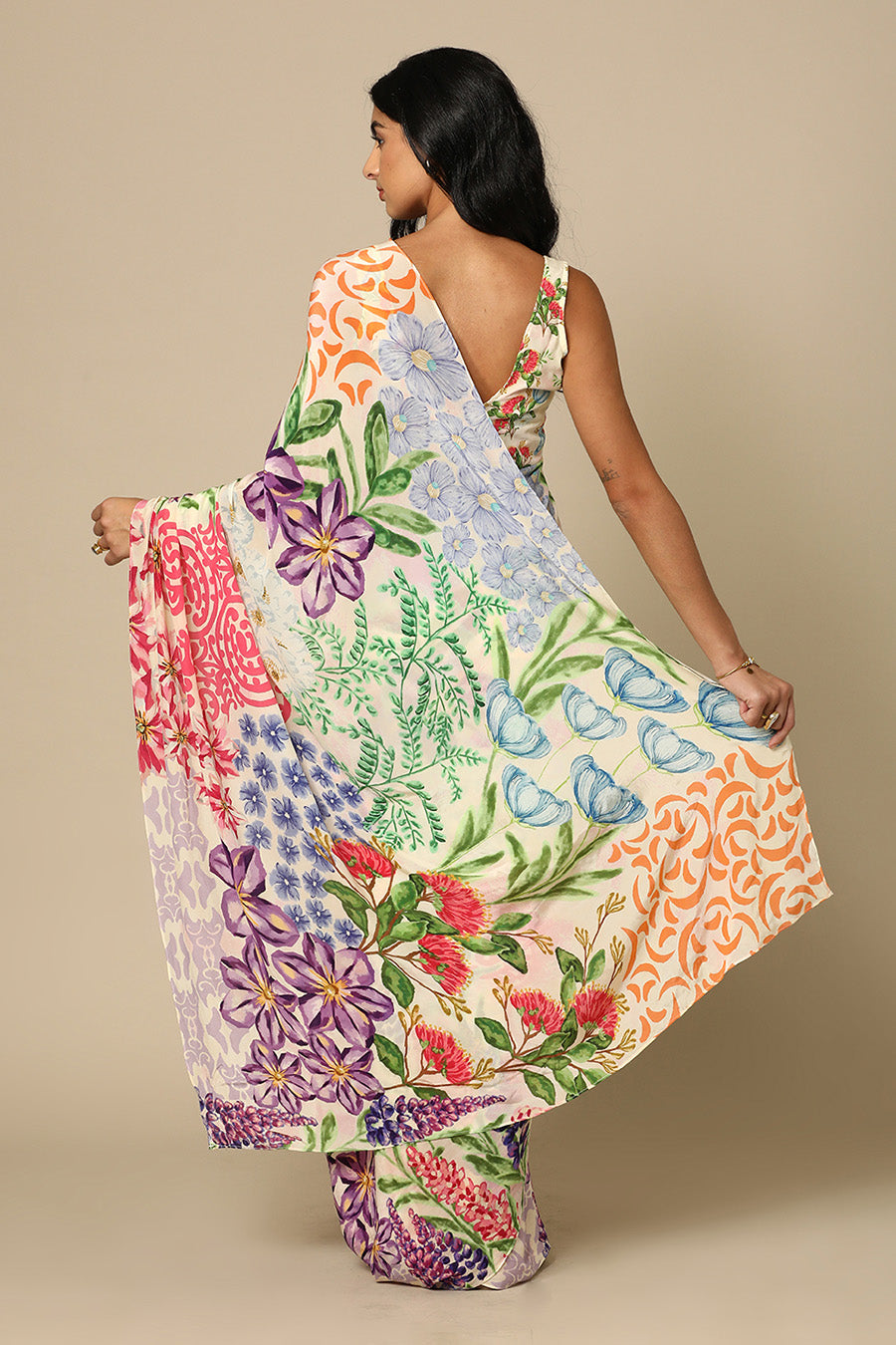 Koru Mix Floral Saree