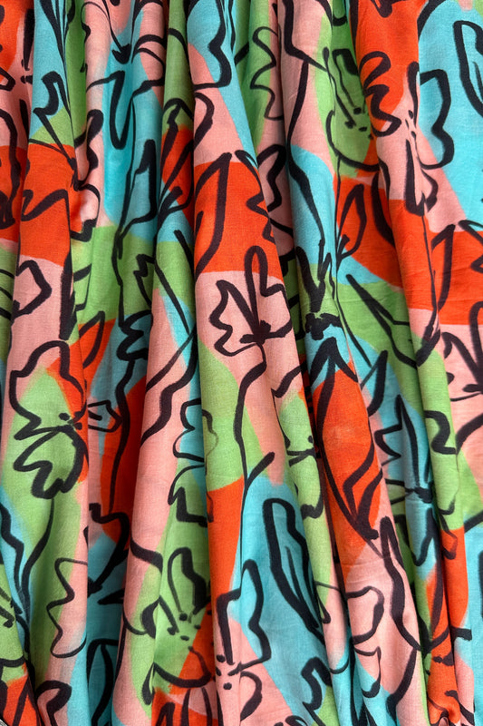Abstract Meadow in cotton mull