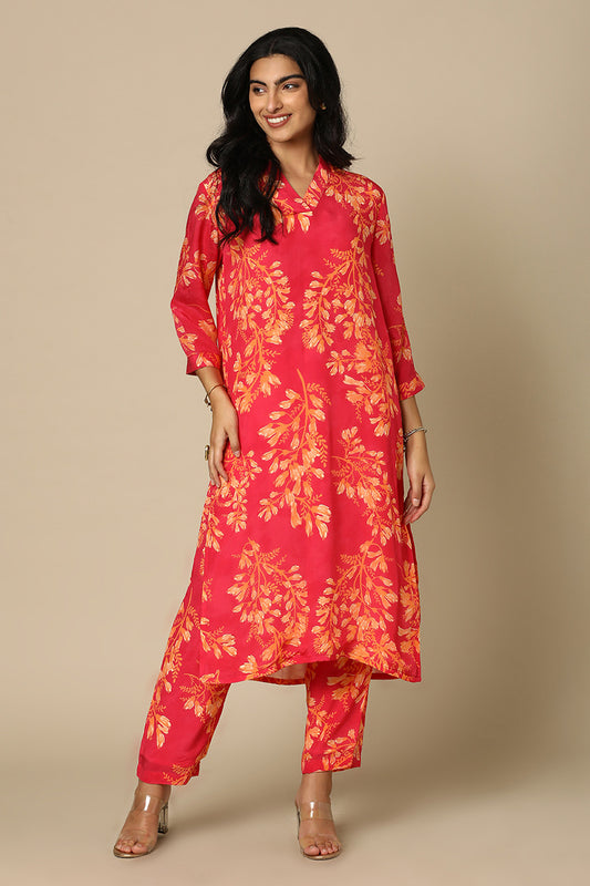 Kohwai Pink Kurta Set