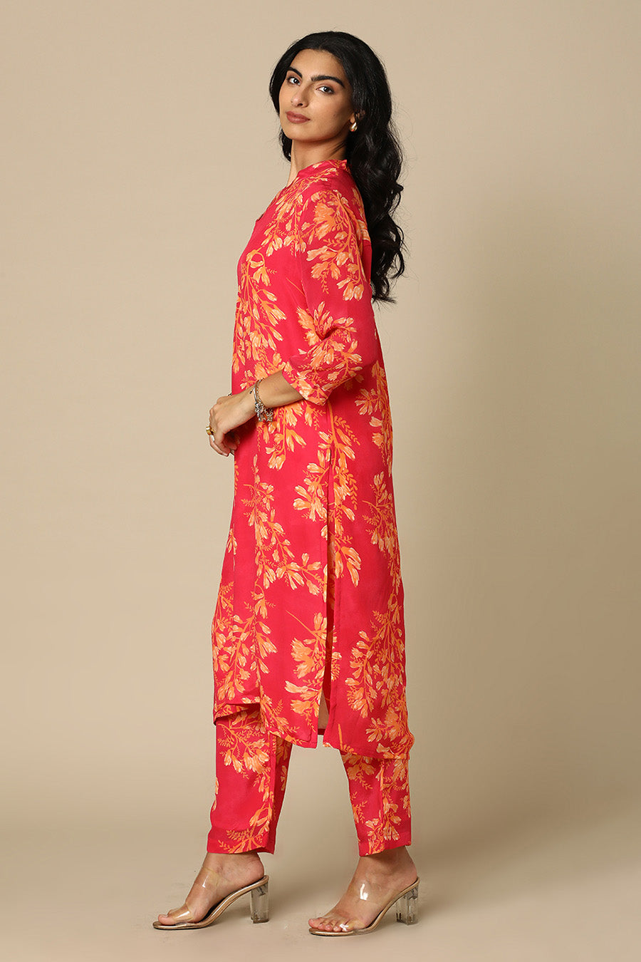 Kohwai Pink Kurta Set