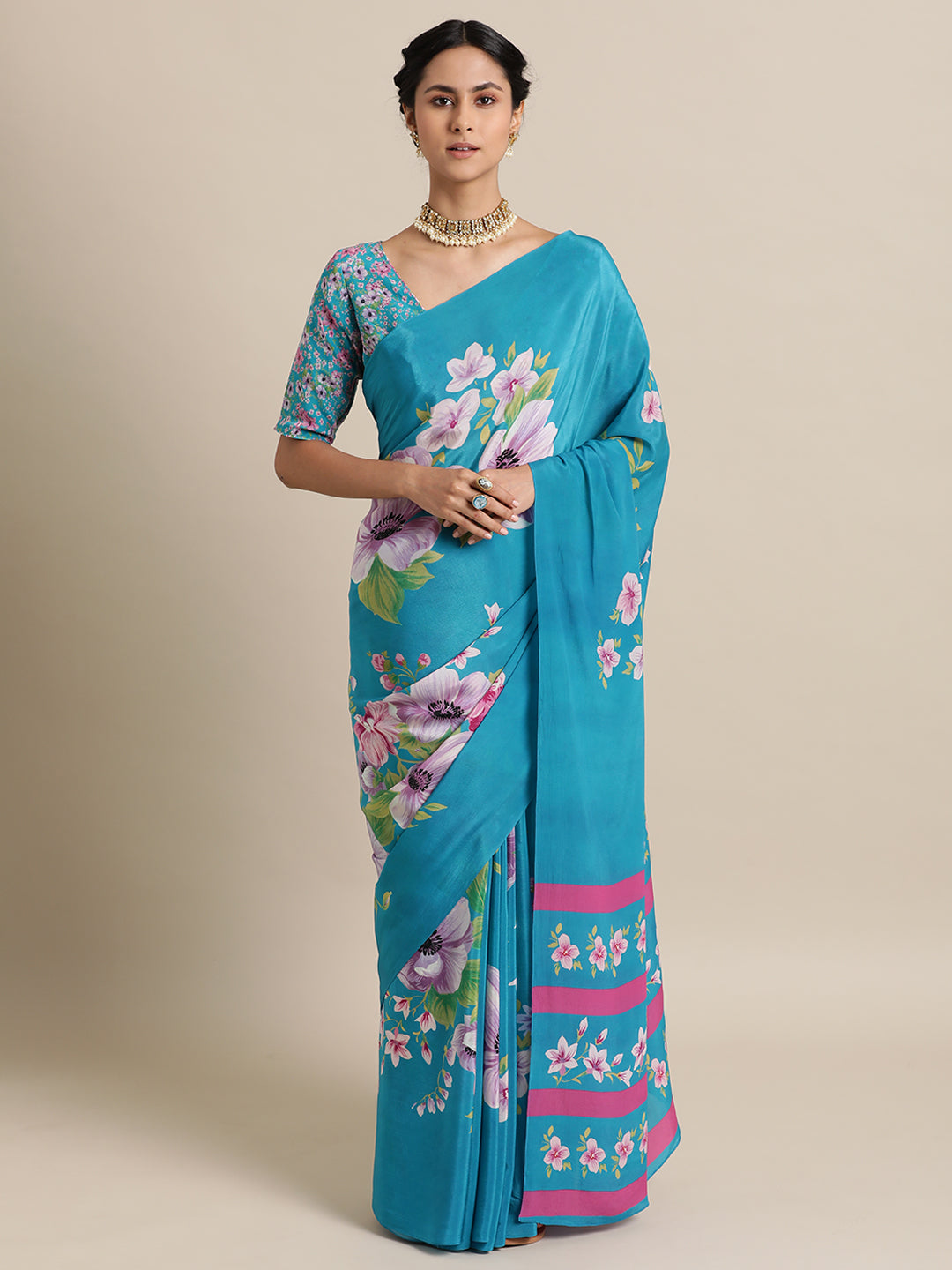 Flowered Fiesta Blue