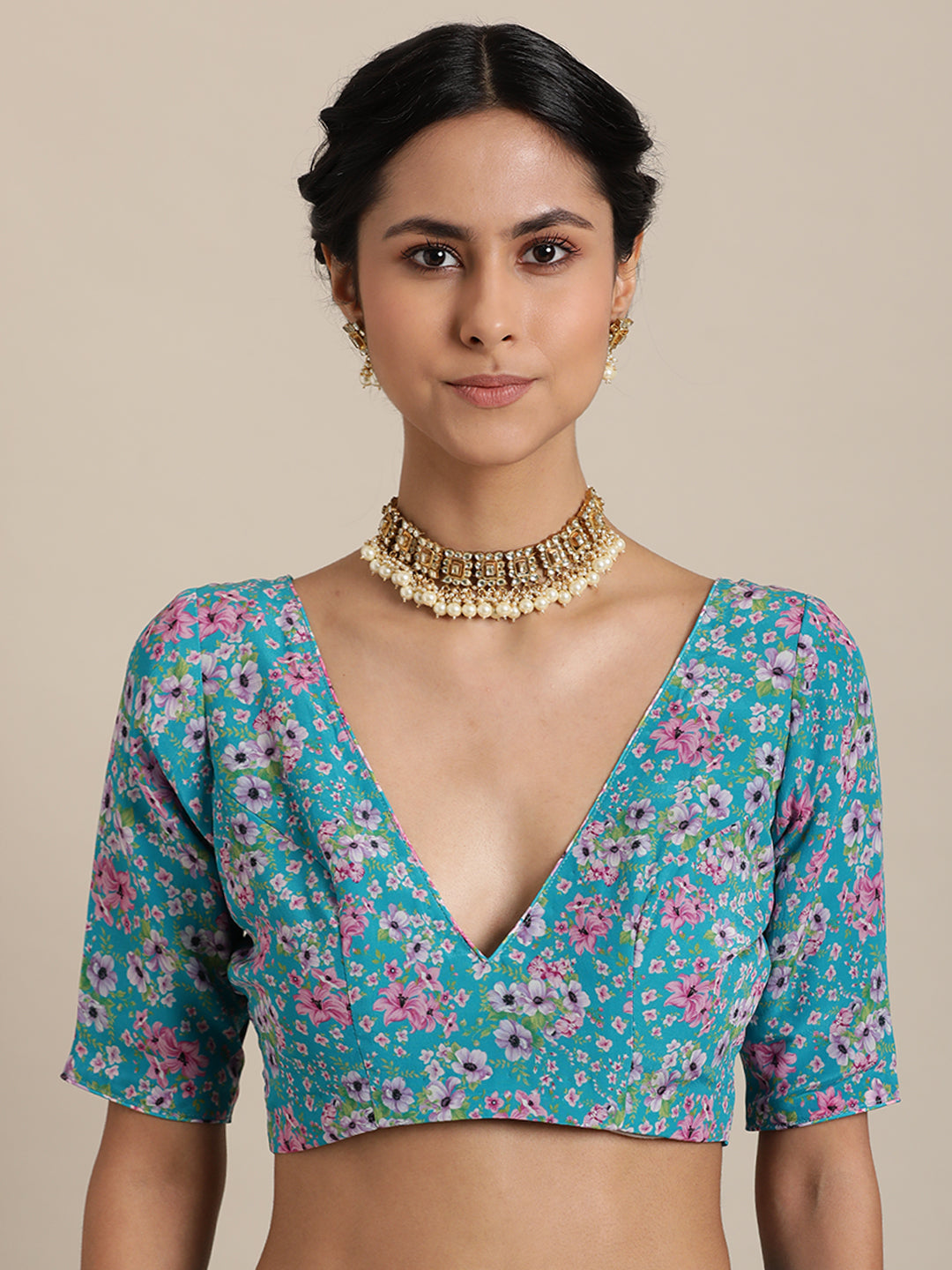 Flowered Fiesta Blue