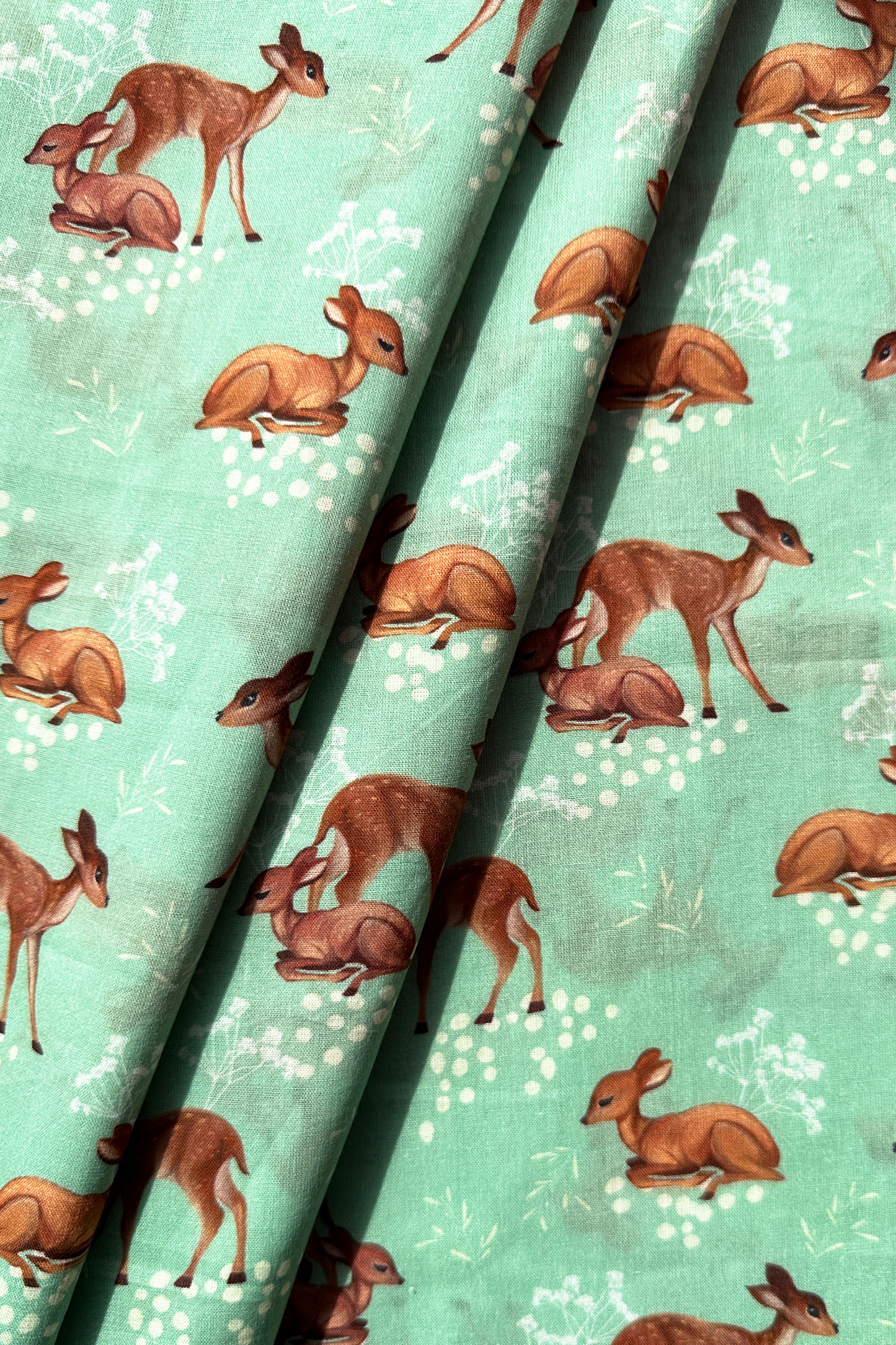 Deer Delight Green - 2.7 meters -1539 for the entire piece