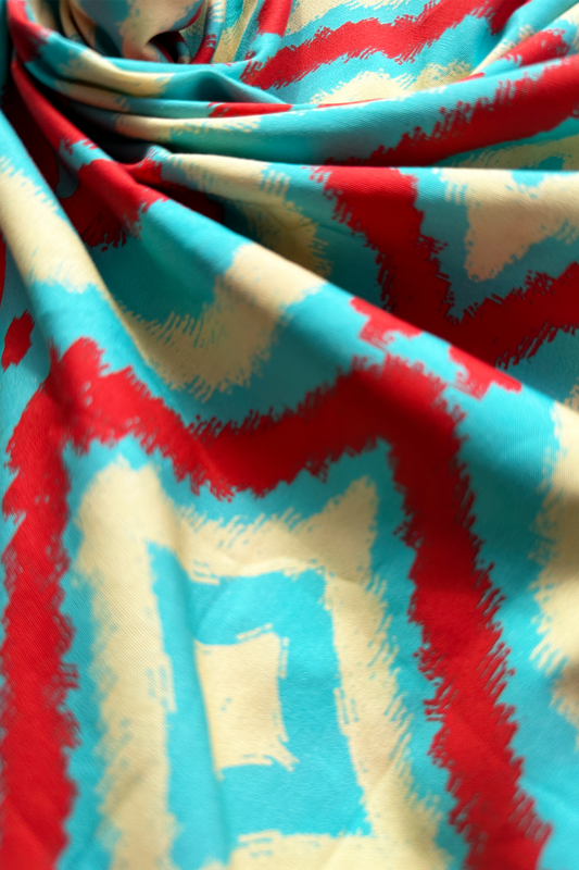 Vibrant Weaves Blue in Cotton Poplin