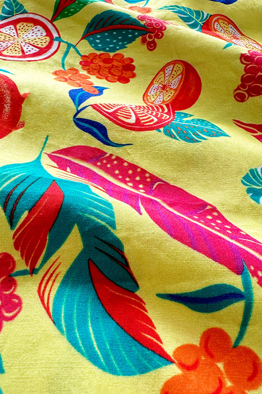 Citrus Bloom in cotton poplin (2.4 meters)- 1800 for the entire piece