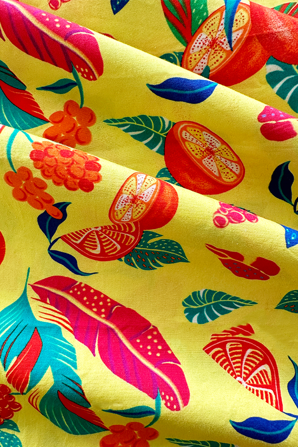 Citrus Bloom in cotton poplin (2.4 meters)- 1800 for the entire piece