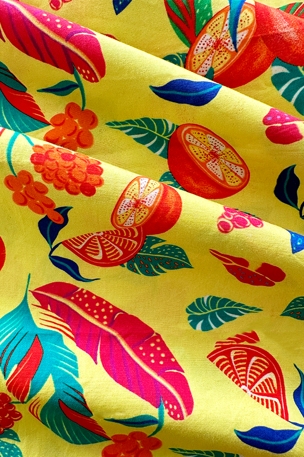 Citrus Bloom in cotton poplin 2 meters - 1500 for the entire piece