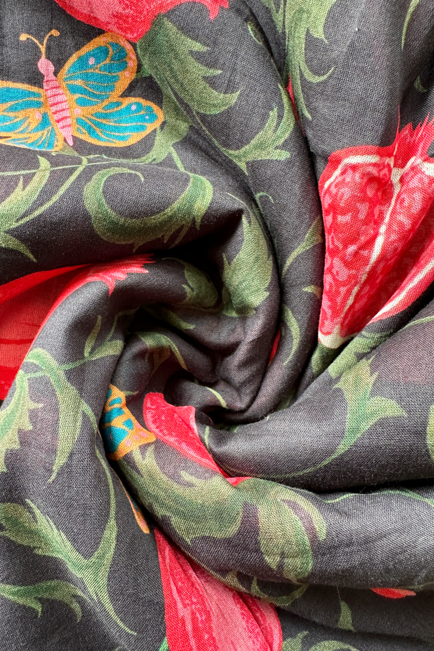 Pomegranate Paradise in Cotton Mull (2.5m) - 1425 for the entire piece.