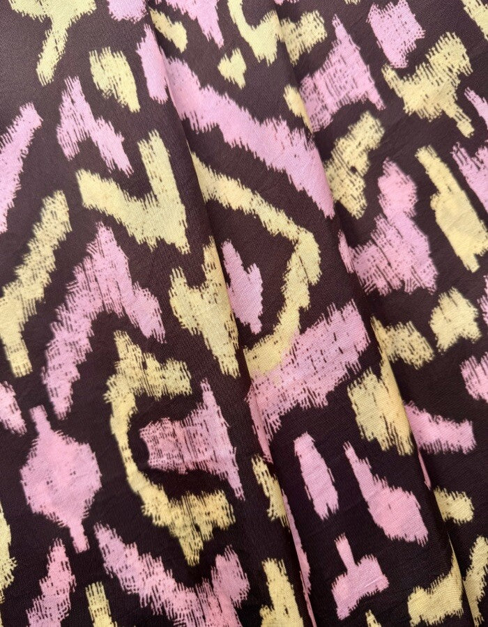 Mocha Wave in Cupro Satin