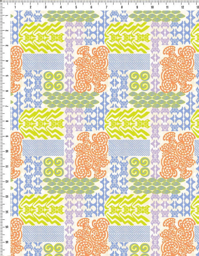 Heritage Bloom in Cotton Mull