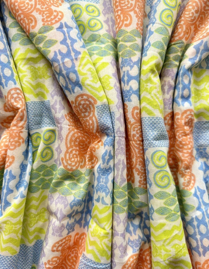 Heritage Bloom in Cotton Mull