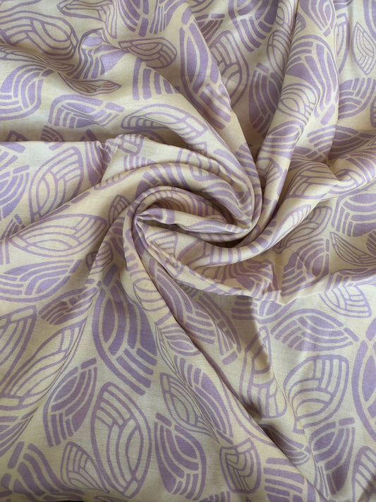 Koru Lavender  in Silky Cotton (1 m)- Rs.749 for the entire piece