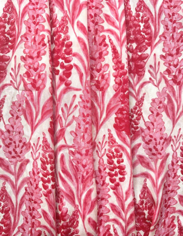 Crimson Lupine in Viscose Crepe (1 m) - Rs.749 for the entire piece