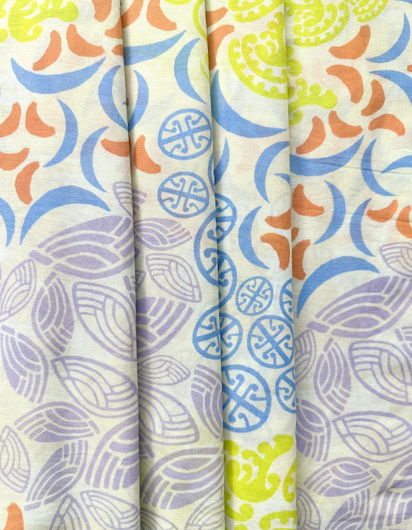 Koru Kaleidoscope In Cotton Mull (1.5 m)- Rs 855 for the whole piece