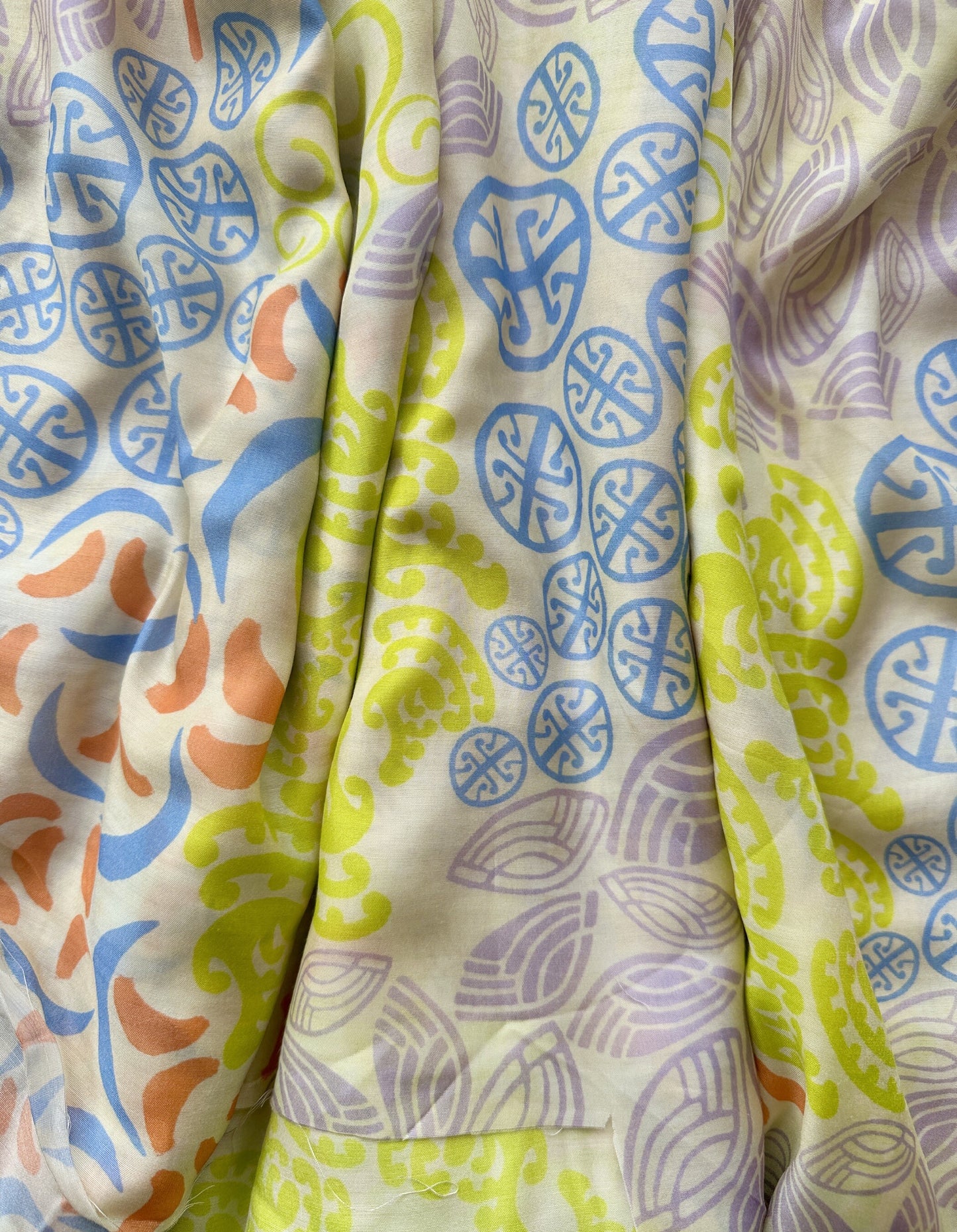 Koru Kaleidoscope in Silky Cotton