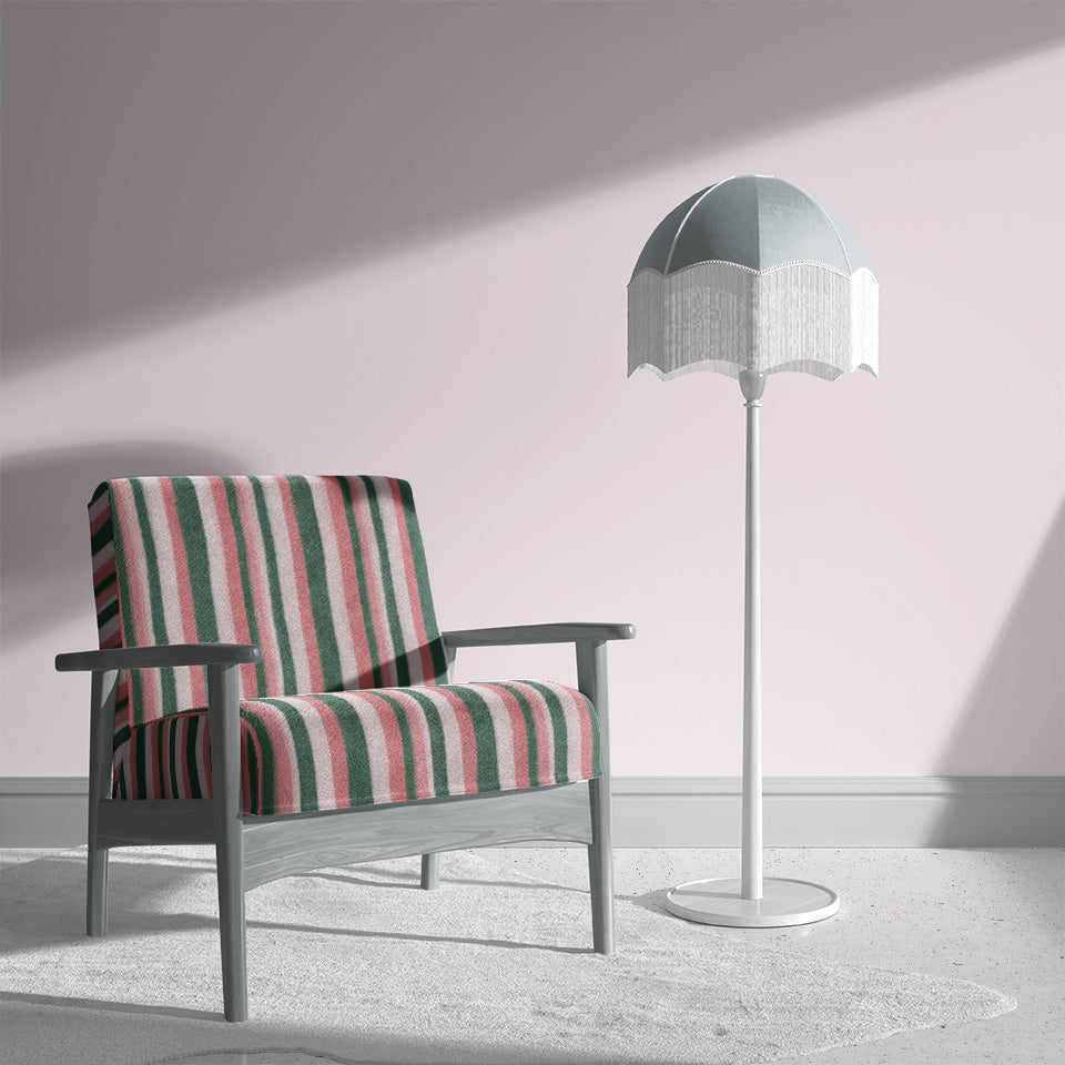 Painterly Stripes in Pink
