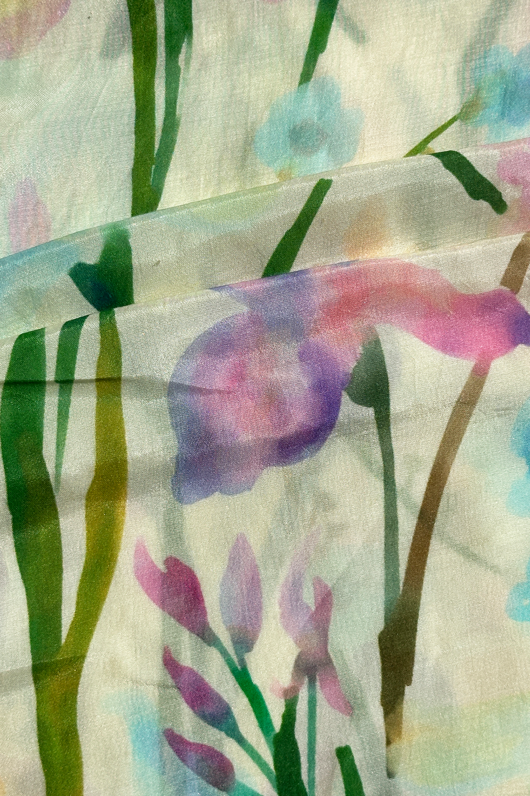 Iris Impressions in Silky Cotton