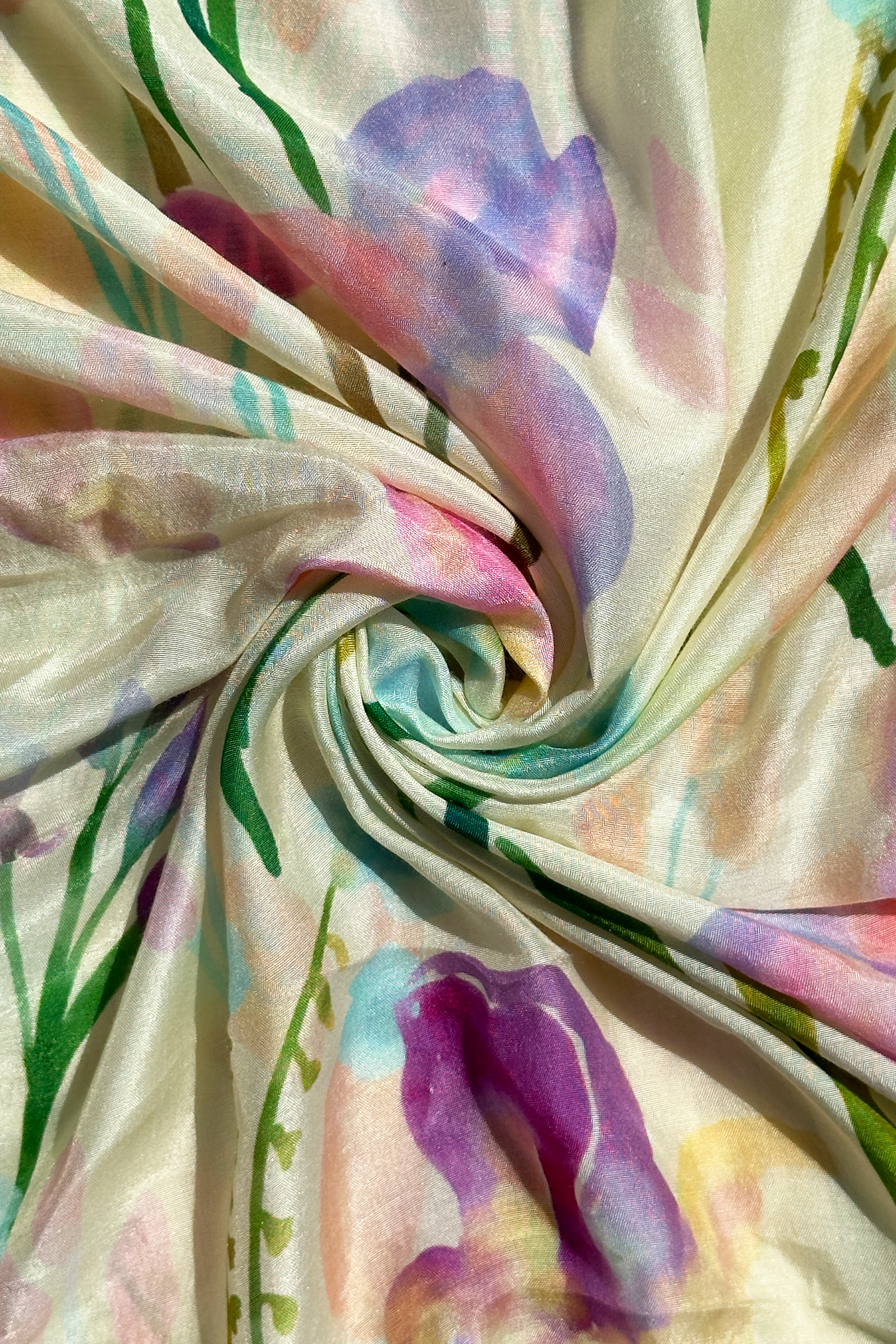 Iris Impressions in Silky Cotton