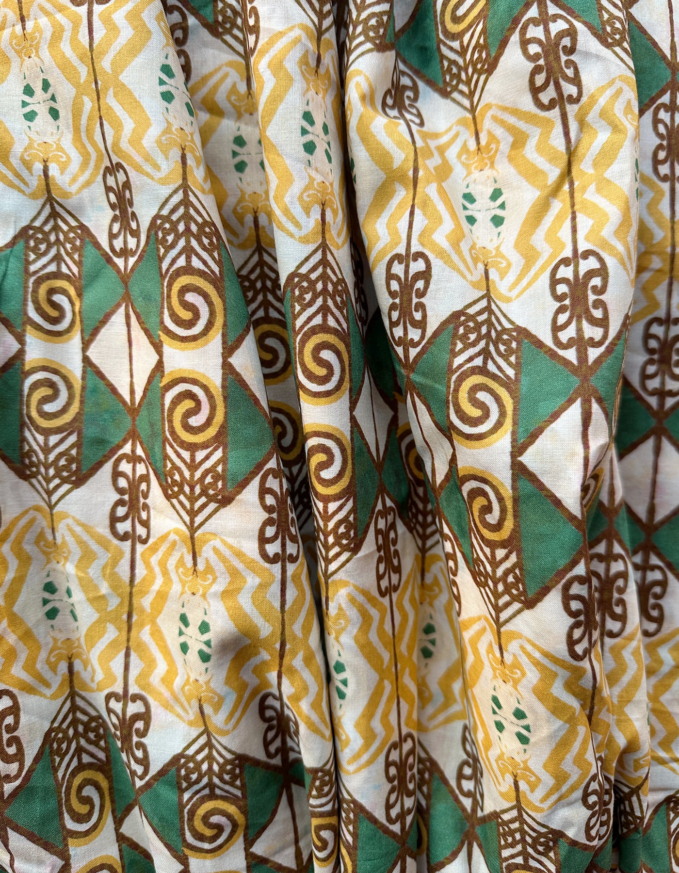 Sunset Serenade Yellow in Cotton Cambric
