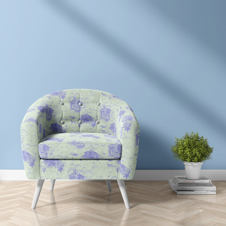 Deer Meadow in Pastel Green