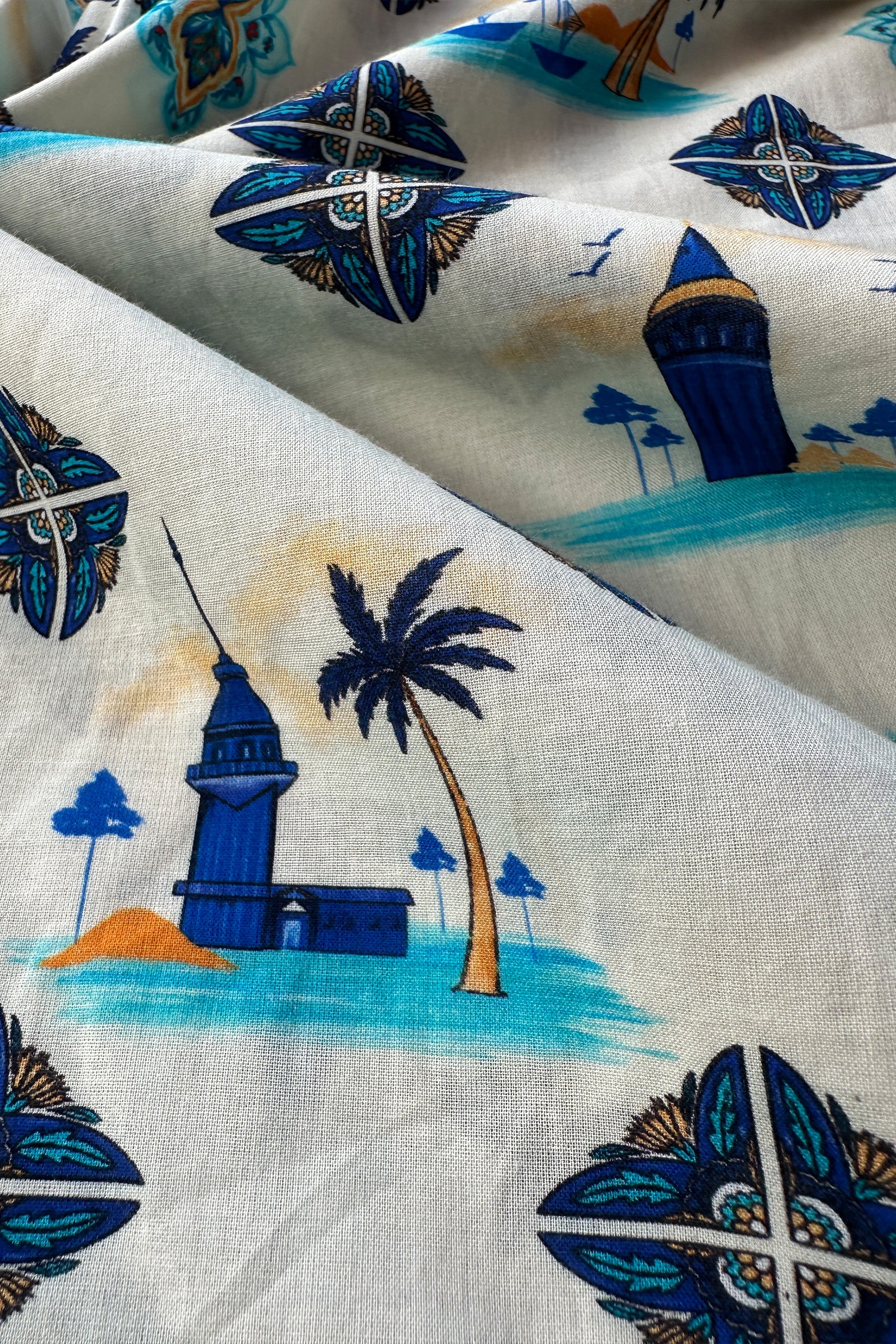 Lighthouse Haven in Cotton Cambric