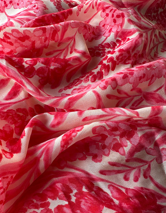Crimson Lupine in Viscose Crepe (1 m) - Rs.749 for the entire piece