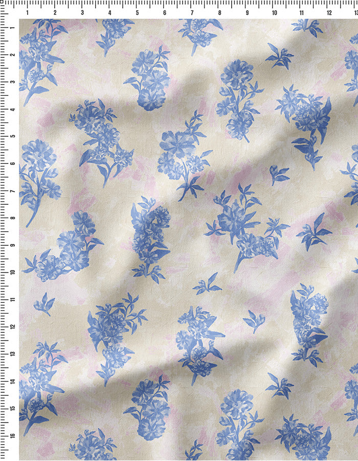 Petite Manuka blossom in Cotton Cambric (1 m)- Rs. 649 for the entire piece