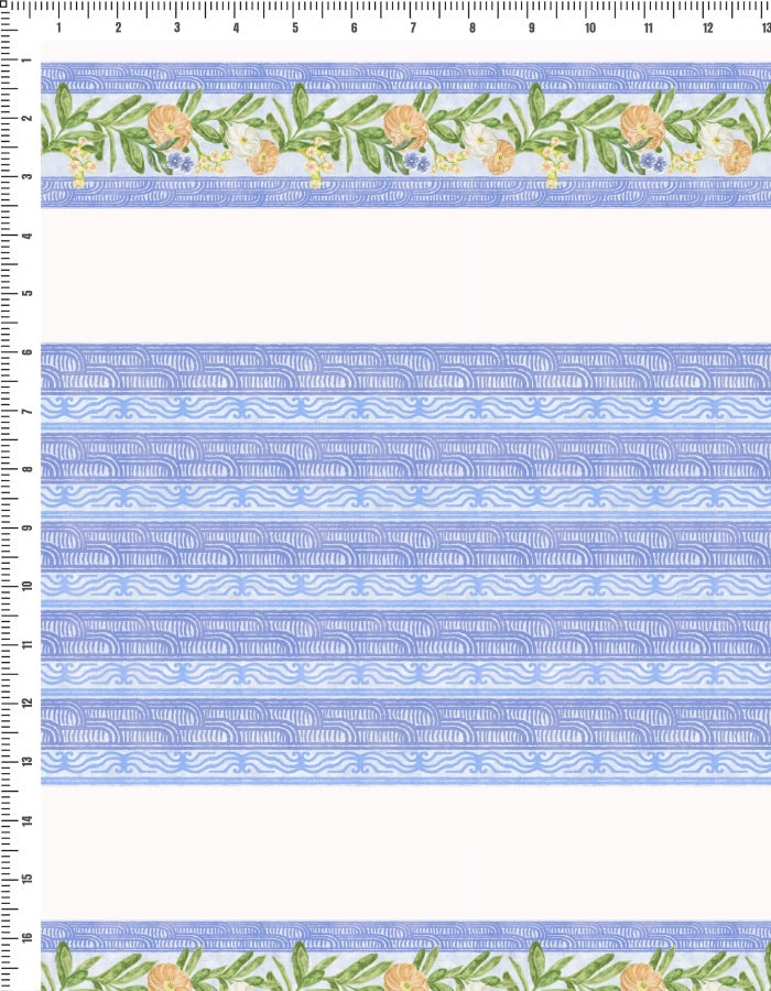 Blue Drift in Cotton Cambric