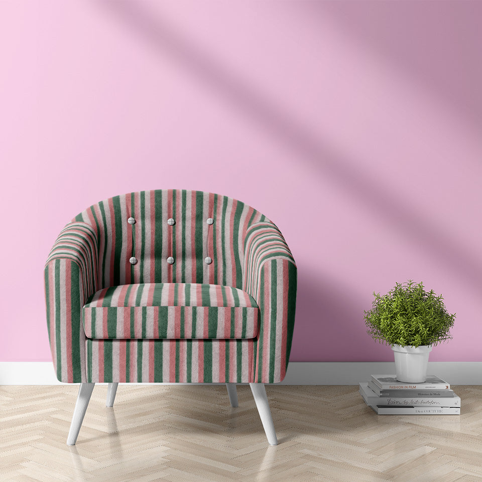 Painterly Stripes in Pink