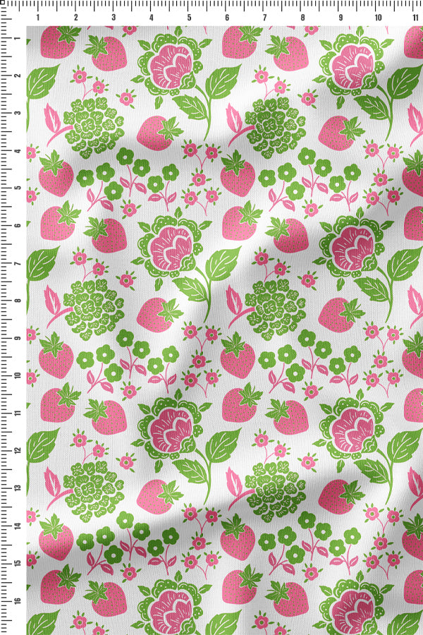 Berry Floral Green