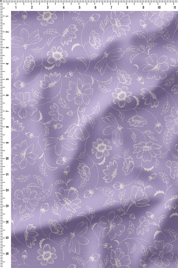 Linear Blooms Lavender