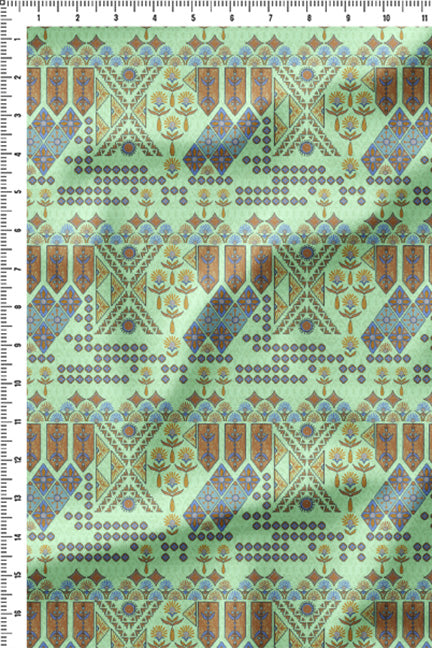 Tribal Patterns Mint Green